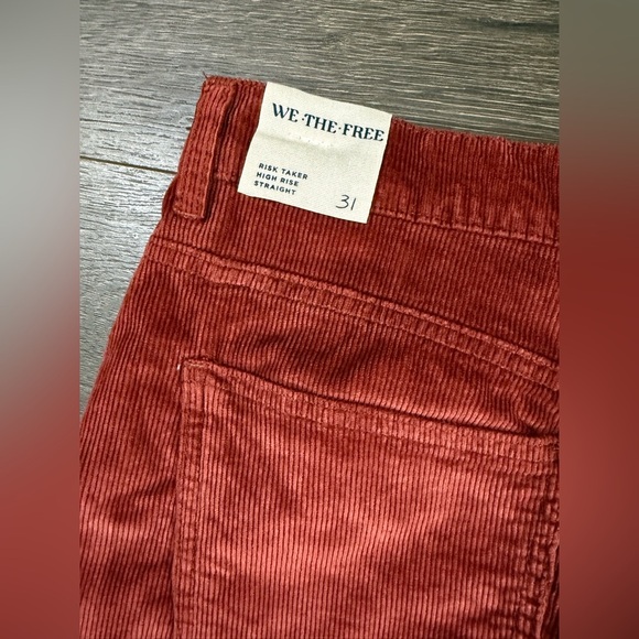 *NWT* We The Free Risk Taker High Rise Straight Leg Cord Jeans - Picture 7 of 9